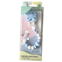 Lade das Bild in den Galerie-Viewer, Schnullerkette Blau Junge ZAY BABY SHOP