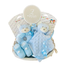 Lade das Bild in den Galerie-Viewer, Babygift set blau , Neubeorenes Geschenk, Geschenkset blau