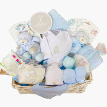 Lade das Bild in den Galerie-Viewer, Neugeborene Geschenk zur Geburt Junge Blau Premium