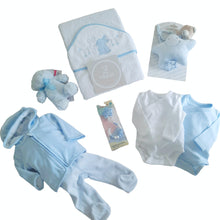 Lade das Bild in den Galerie-Viewer, Neugeborenes Geschenkset Junge Blau