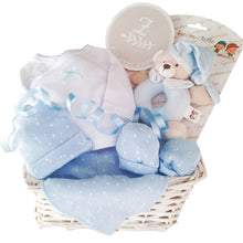 Load image into Gallery viewer, Welcome Baby Gift Box Boy Blue Small