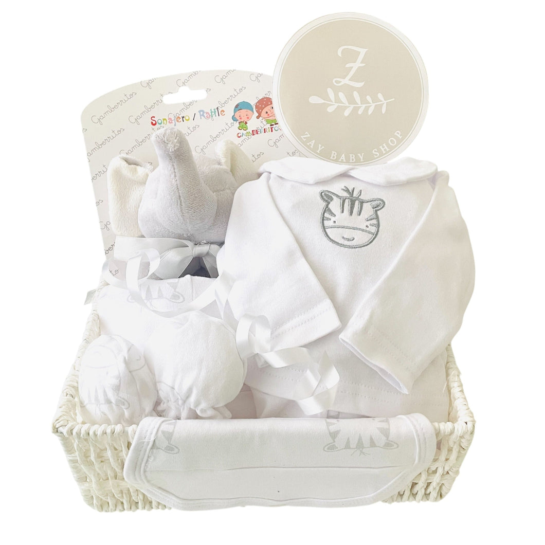 ZAY BABY SHOP Neugeborenen Geschenkset Grau