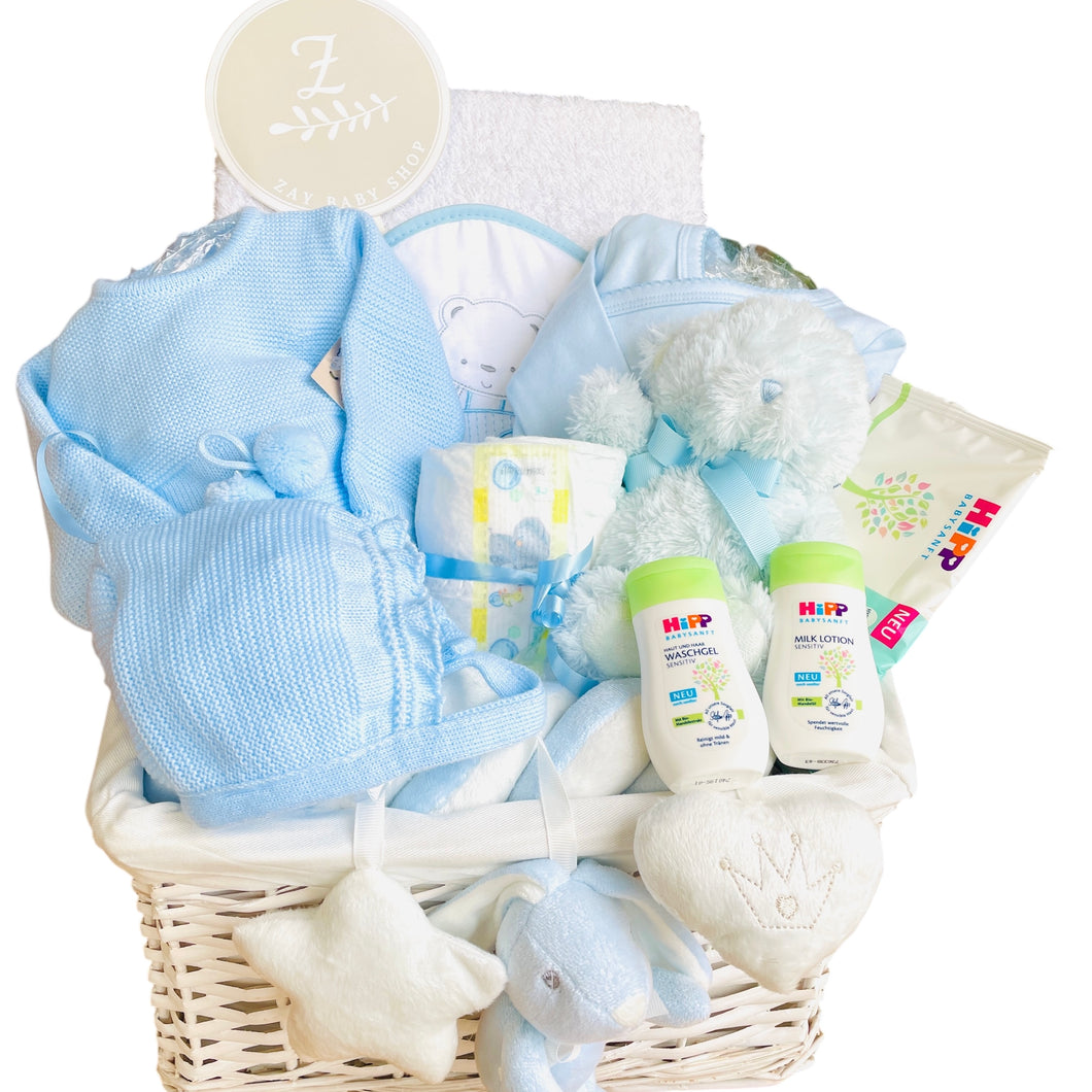 ZAY BABY SHOP Neugeborenes Geschenk BLAU Junge Österreich