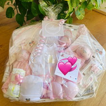 Load image into Gallery viewer, Newborn gift rosa baby girl Hase
