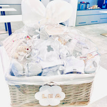 Load image into Gallery viewer, Baby Gift set Newborn white and grey with Baby´s Name ZAY BABY SHOP
